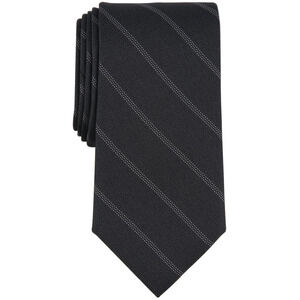 Michael Kors Men Farrington Stripe Tie Black